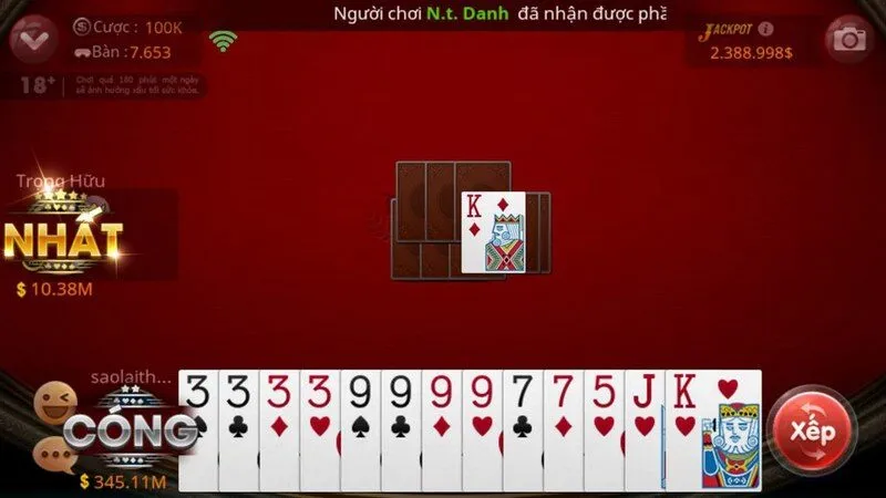 Hướng dẫn game bài tiến lên online tại nhà cái